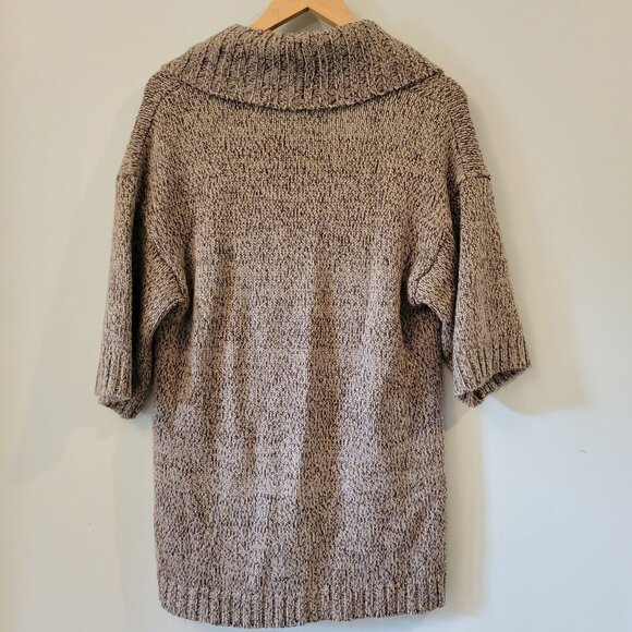 Michael Kors Medium Shawl Collar Short Sleeve Cardigan - Picture 2 of 10